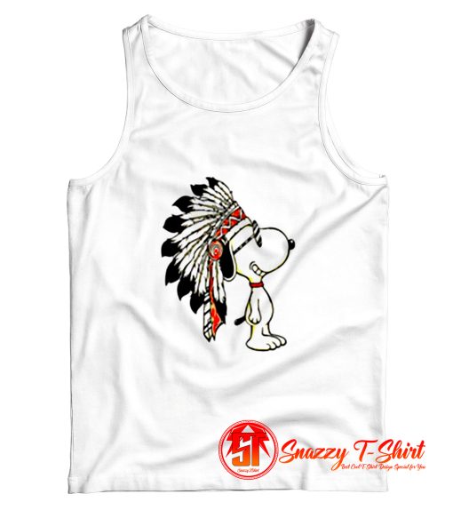 Indian Funny Snoopy Dog Cute Peanuts Tank Top