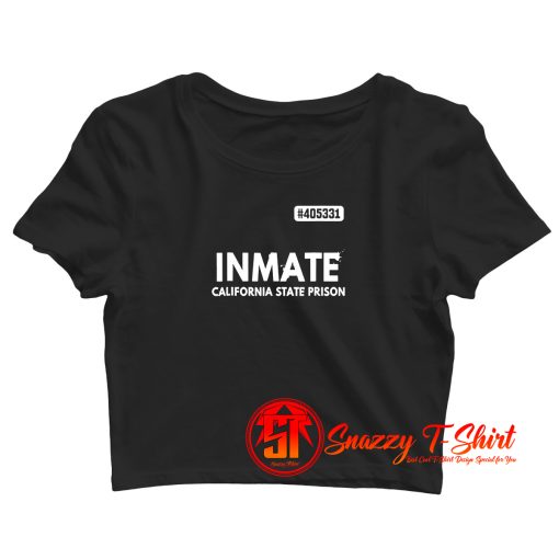 Inmate California State Priso Crop Top Shirt