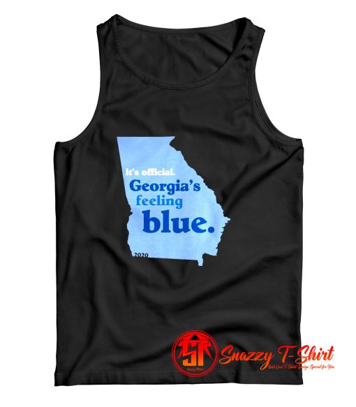 Its Official Georgias Feeling Blue 2020 Map Tank Top