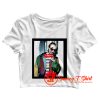 J Balvin in Kruger Style Crop Top Shirt