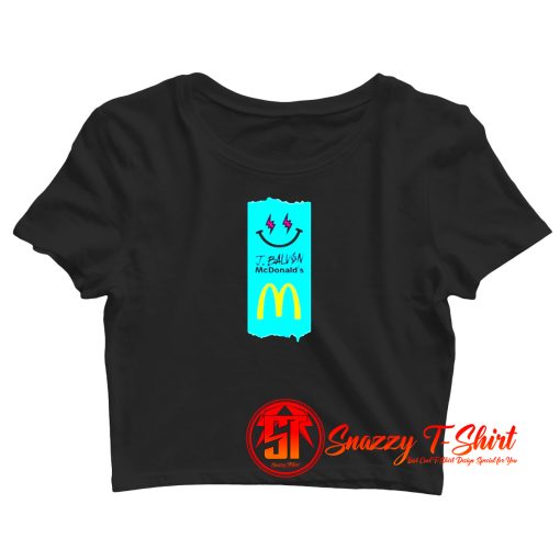 J Balvin x McDonalds Fries Crop Top Shirt