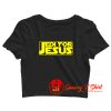 Jedi for Jesus Graphic Crop Top Shirt