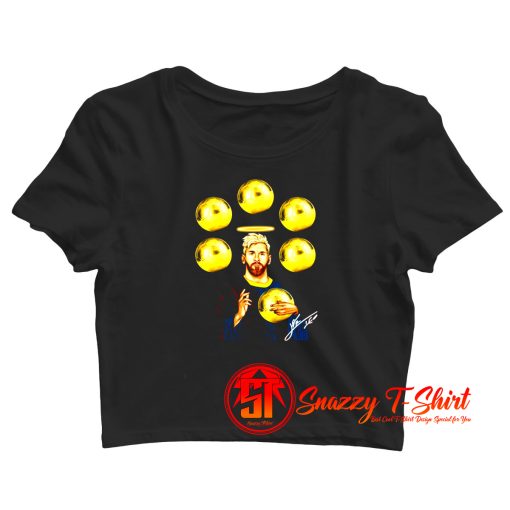 Jesus Messi Six Golden Ball Crop Top Shirt