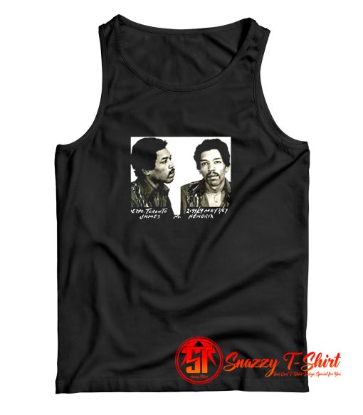 Jimi Hendrix Arrested Photo Police 1969 Tank Top