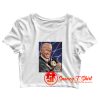 Joe Biden Holding Cat Funny Poster Crop Top Shirt