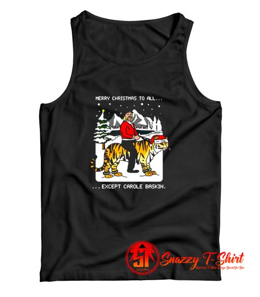 Joe Exotic Tiger King Merry Christmas Tank Top