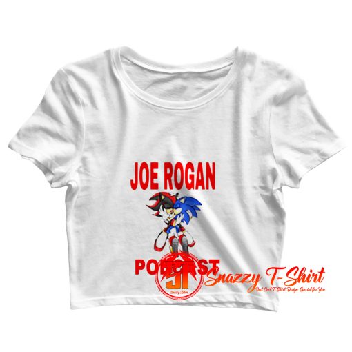 Joe Rogan Podcast Sonic Hedgehog Crop Top Shirt