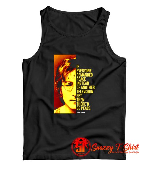 John Lennon Quote Tank Top