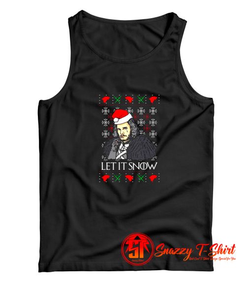 Jon Snow Candycane Let It Snow Tank Top