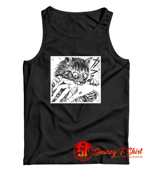 Junji Ito Cat Diary Anime Horror Tank Top