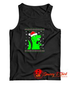 Jurassic Christmas Green Dino Tank Top