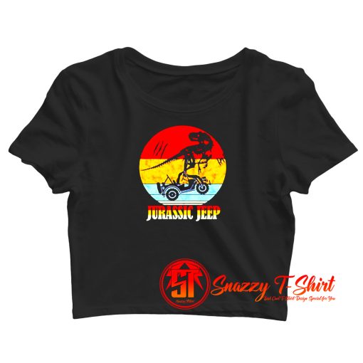 Jurassic Jeep Vintage Halloween Crop Top Shirt