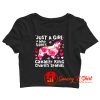 Just A Girl Who Loves Cavalier King Crop Top Shirt