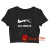 Just Weld It Funny Worker Crop Top Shirt