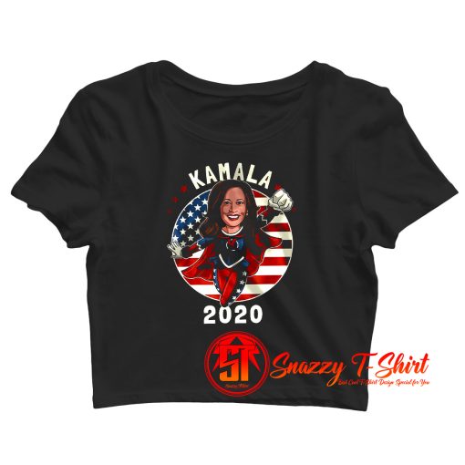 Kamala Harris Superhero President Crop Top Shirt