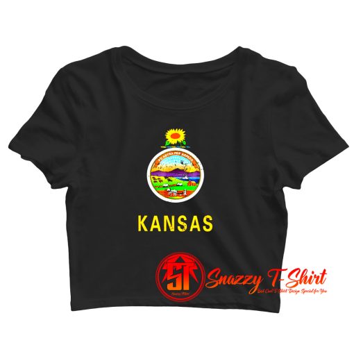 Kansas Flag Crop Top Shirt