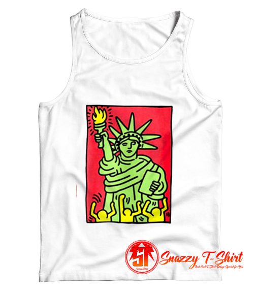 Keith Haring STATUE OF LIBERTY Pop Art Tank Top