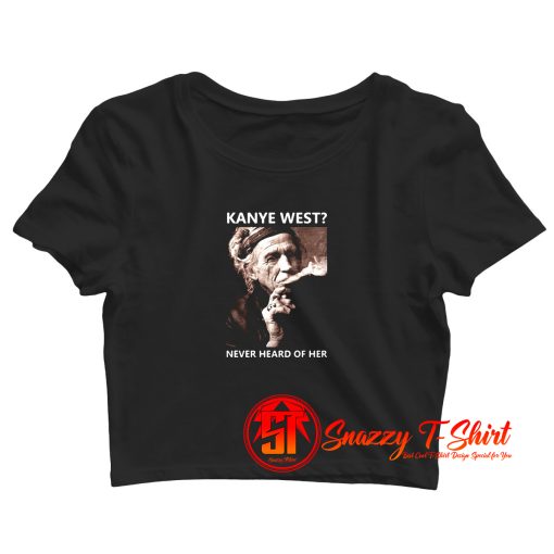 Keith Richards Kanye West Crop Top Shirt