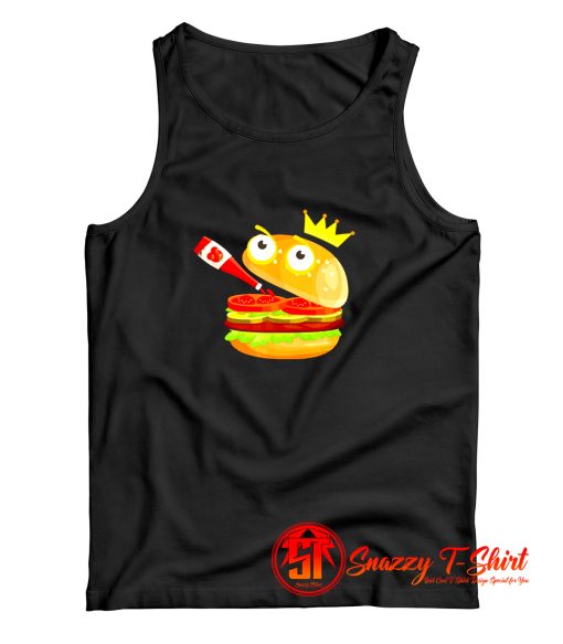 King Hamburger Drinking Tomato Sauce Tank Top