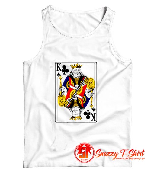 King Of Clubs Playing Card Tank Top