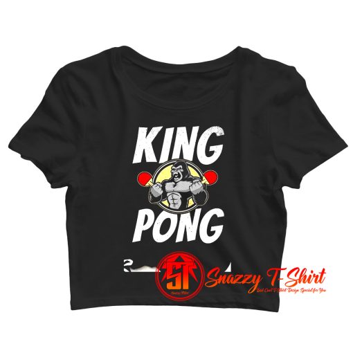 King Ping Pong Table Tennis Crop Top Shirt