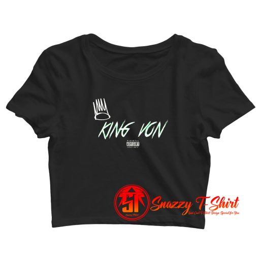 King Von Parental Advisory Explicit Content Crop Top Shirt