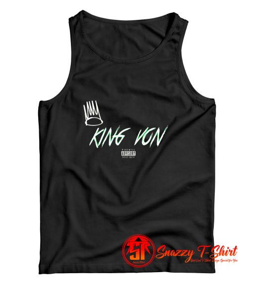 King Von Parental Advisory Explicit Content Tank Top