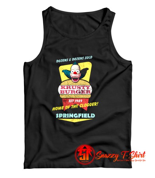 Krusty Burger distressed Tank Top