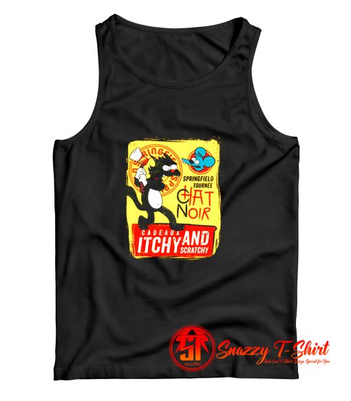 Le Chat Noir Cat Itchy Scratchy Show Tank Top