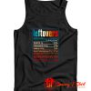 Leftovers Nutrition Facts Tank Top