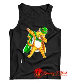 Leprechaun Dabbing Cat Tank Top