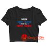 Liberty Justice For All Vote Biden Harris Crop Top Shirt