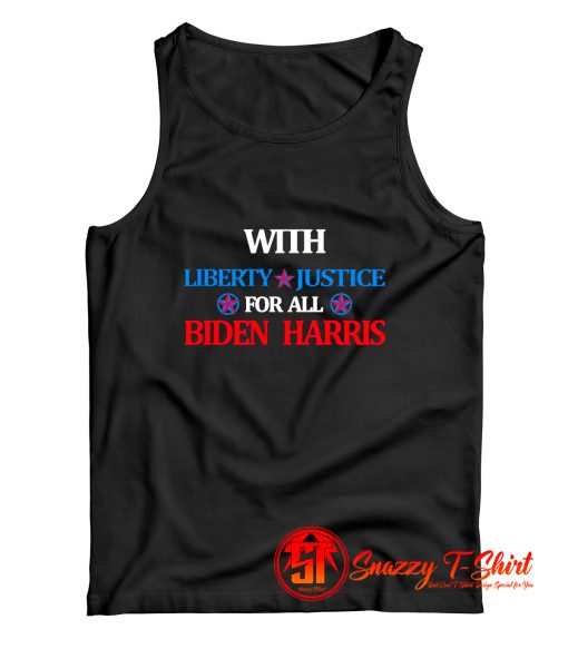 Liberty Justice For All Vote Biden Harris Tank Top