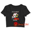 Life Is Better With Bowie Music Relaxing Woodstock And Snoop Crop Top Shirt