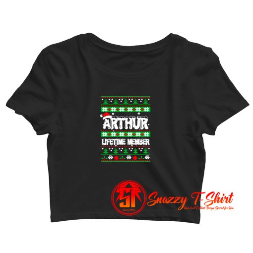 Lifetime Arthur Ugly Christmas Crop Top Shirt