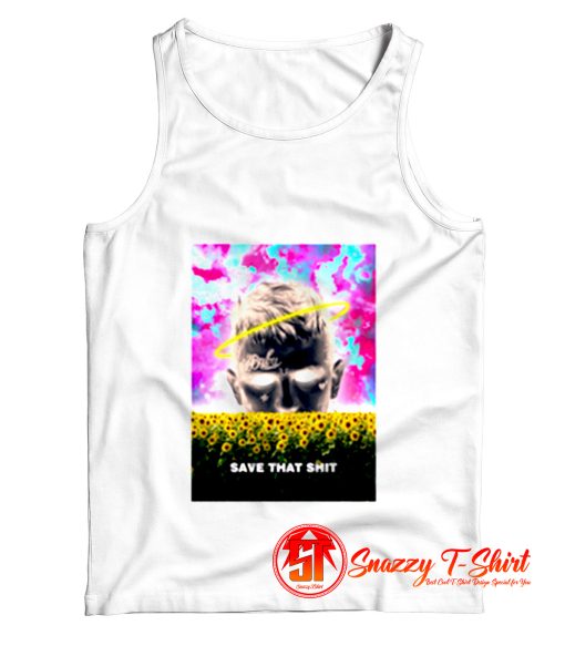 Lil Peep surrealism sun flower Tank Top