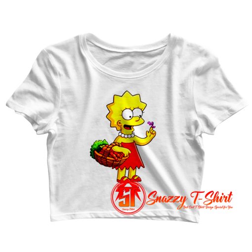 Lisa Simpson Crop Top Shirt