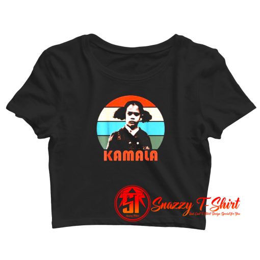 Little Girl Kamala Harris Retro Vintage Crop Top Shirt