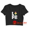 Live Life Ankh Crop Top Shirt