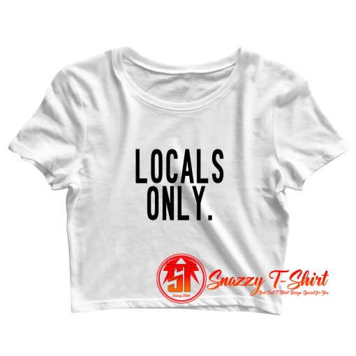 Locals Only Crop Top Shirt