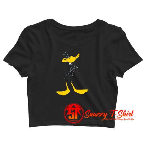 Looney Tunes Daffy Duck With Arms Crop Top Shirt