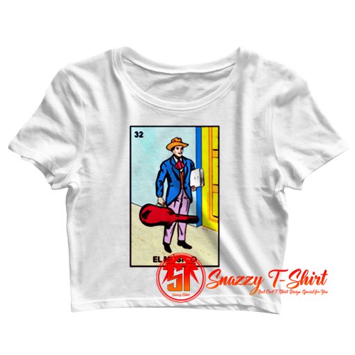 Loteria El Musico Crop Top Shirt