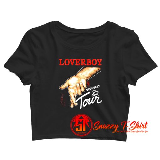 Loverboy Get Lucky Tour 1982 Album Crop Top Shirt