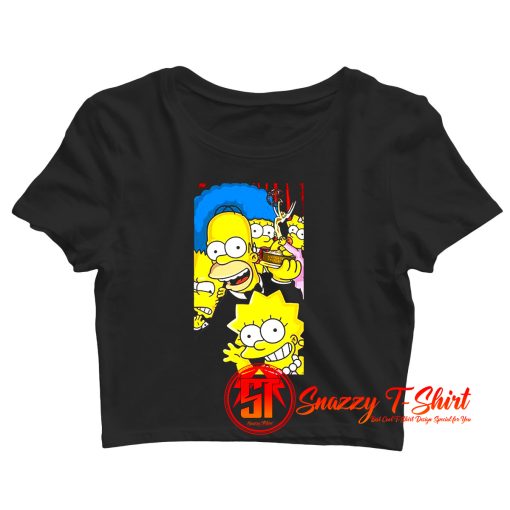 Lovers Movie All characters The Simpsons Family Crop Top Shirt