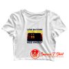 Low battery need whiskey Crop Top Shirt