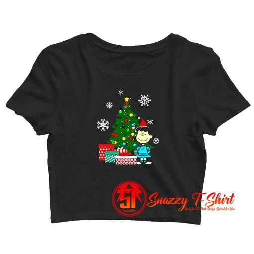 Lucy Van Pelt Around The Christmas Tree Crop Top Shirt