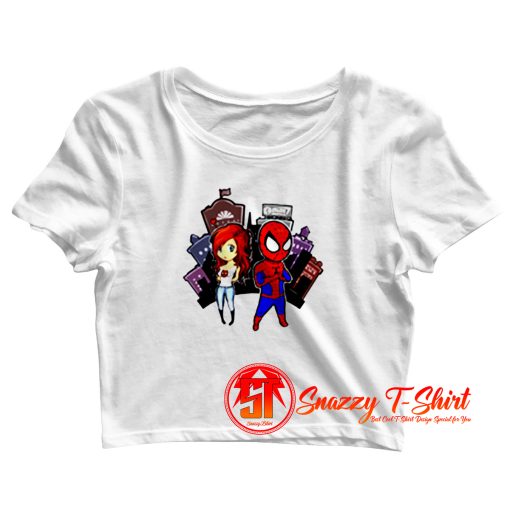 MJ and Spidey Crop Top Shirt