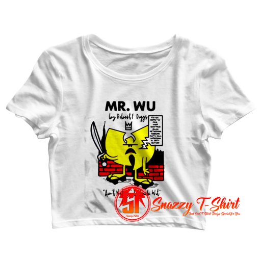 MR. WU Wu Tang Clan Baseball Crop Top Shirt