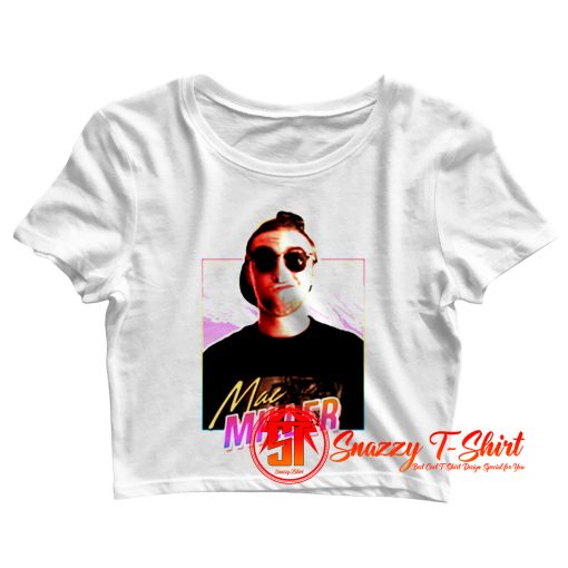 Mac Miller 80s Design Crop Top Shirt