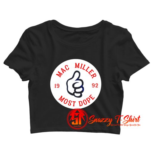 Mac Miller Most Dope Circle Logo Crop Top Shirt